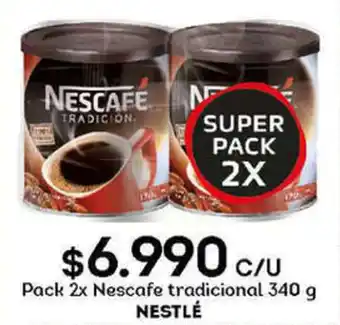 Tottus Pack 2 Nescafe Tradicional Nestlé 340g oferta