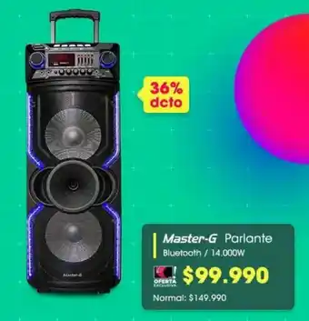 Abcdin Master-G Parlante Bluetooth / 14.000W oferta