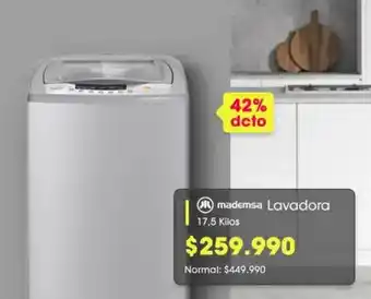 Abcdin Mademsa Lavadora 17.5 kilos oferta