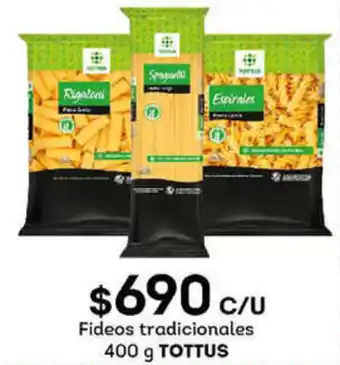 Tottus Fideos Tradicionales Tottus 400g oferta