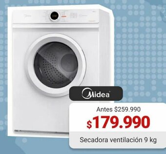 Easy Midea Secadora Ventilación 9kg oferta