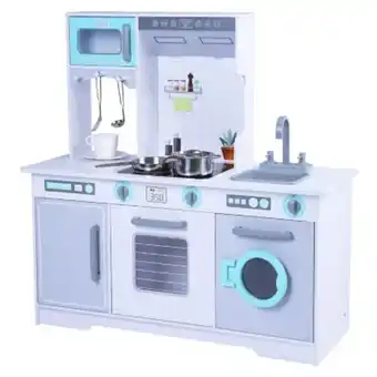 Falabella Cocina de madera blanca con accesorios oferta