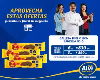 Alvi Galleta Bon o Bon Bandeja 6 x 95g oferta