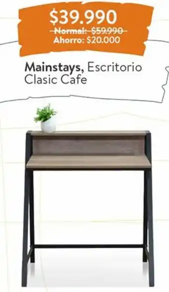 Lider Mainstays, Escritorio Clasic Cafe oferta