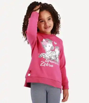 Limonada Polerón algodón orgánico zebra family niña carmín limonada oferta