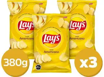 Ripley Papas fritas lays corte americano 3x380g oferta
