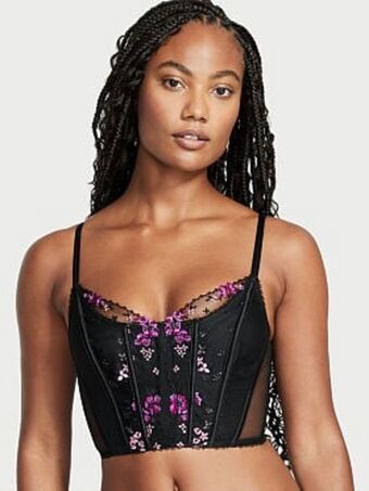 Victoria's Secret Floral embroidery corset top oferta