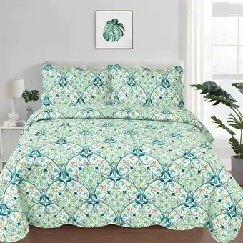 Chantilly Cubrecama estampado 2p diseño ágata oferta