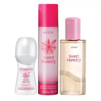 Avon Pack sweet honesty perfume + desodorantes oferta