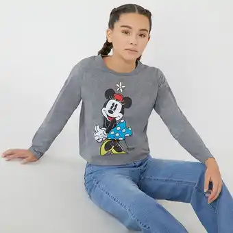 Corona Polera minnie gris melange gris - niña oferta