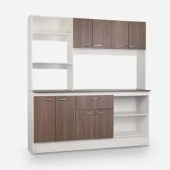 Mueble de cocina 8 puertas 1 cajón julieta 180x190x46 cm