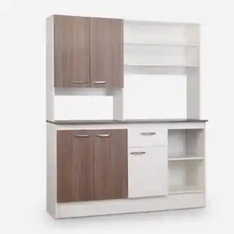 Mueble de cocina 5 puertas 1 cajón paula 150x180x45 cm