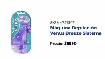 Máquina para afeitar gillette venus breeze recargable 1u