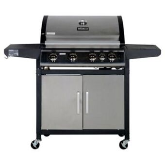 Falabella Parrilla a gas 4 quemadores + quemador lateral oferta