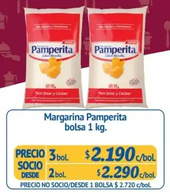 Alvi Margarina Pamperita bolsa 3 bol x 1kg oferta