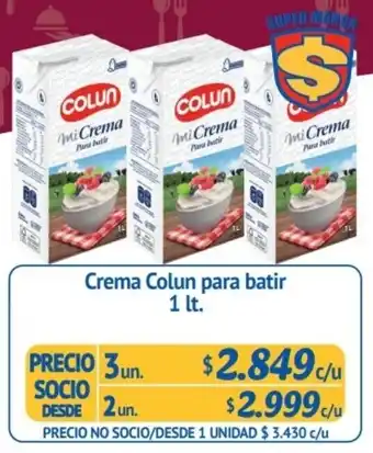 Alvi Crema Colun para Batir 3 un x 1lt oferta