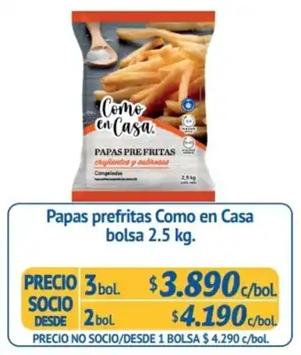 Alvi Papas Prefritas Como en Casa bolsa 3 bol x 2.5kg oferta