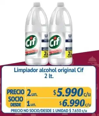 Alvi Limpiador Alcohol Original Cif 2 un x 2lt oferta