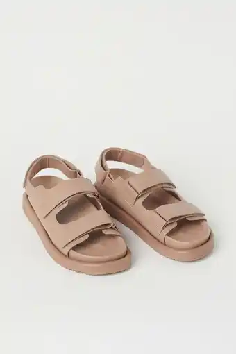 Sandalias en imitación cuero