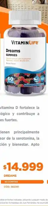 Salcobrand Dreamsx 60 gummies oferta