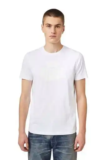 Polera diesel t diegos k26 t shirt 100a blanco