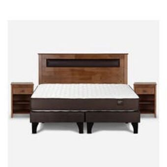 Abcdin Cama europea rosen 2 plazas ergo t + respaldo + 2 veladores ferrara oferta