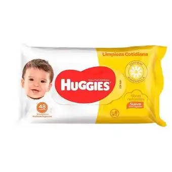 Toalla humeda huggies amarilla 48und