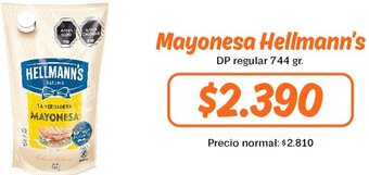 Mayorista 10 Mayonesa Hellmann's 744g oferta