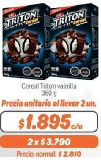 Mayorista 10 Cereal Triton Vainilla 360g oferta
