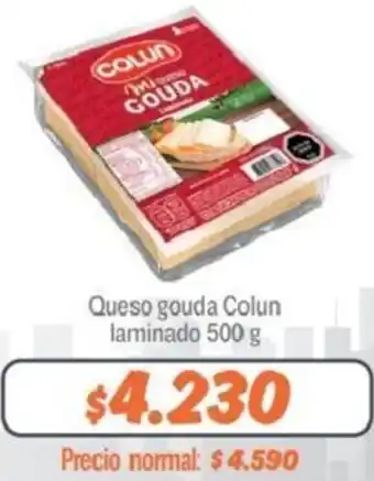 Mayorista 10 Queso Gouda Colun Laminado 500g oferta