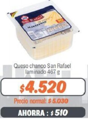 Mayorista 10 Queso Chanco San Rafael Laminado 467g oferta