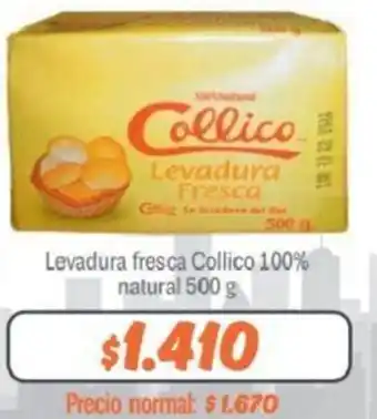 Mayorista 10 Levadura Fresca Collico 100% Natural 500g oferta