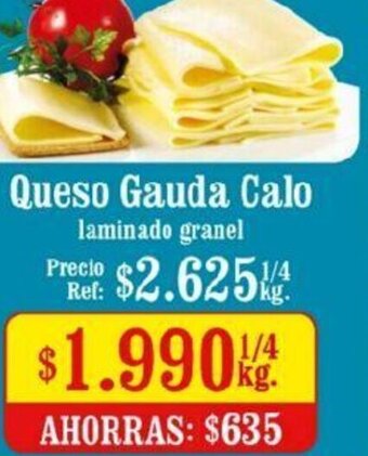 Unimarc Queso Gauda Calo Laminado Granel oferta