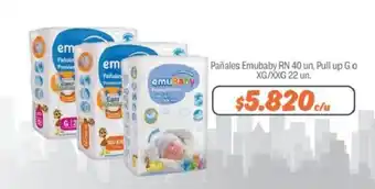 Mayorista 10 Pañales EmuBaby RN 49 un, Pull Up G o XG / XXG 22 un oferta