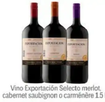 Mayorista 10 Vino Exportación Selecto Merlot, Cabernet Sauvignon o Carménére 1,5lt oferta