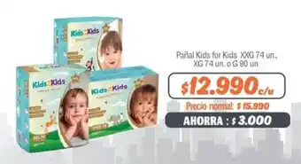 Mayorista 10 Pañal Kids for Kids XXG / XG 74 un o G 90 un oferta