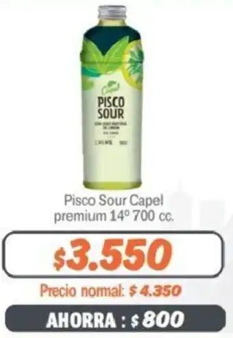 Mayorista 10 Pisco Sour Capel Premium 14° 700cc oferta