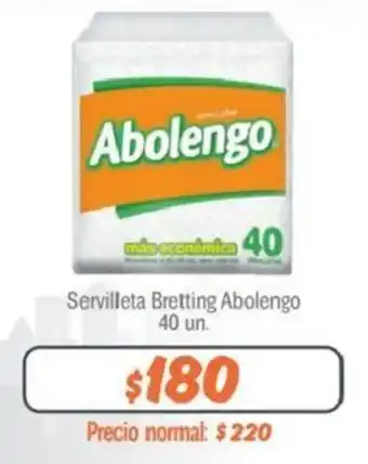 Mayorista 10 Servilleta Abolengo 40 un oferta