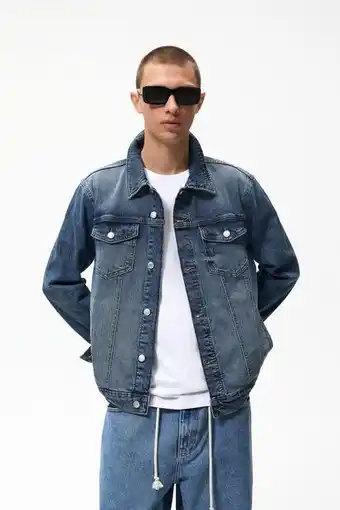 Zara Cazadora denim básica oferta