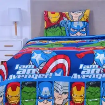 Plumón avengers all 1,5 plazas multicolor