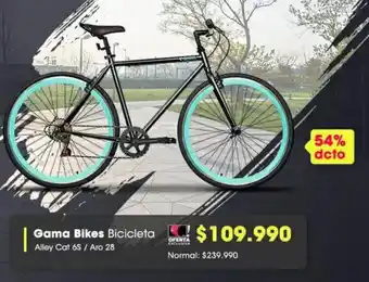 Abcdin Gama Bikes Bicicleta Alley Cat 6S / Aro 28 oferta