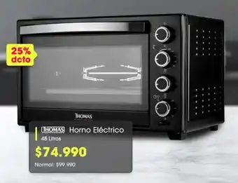 Abcdin Thomas Horno Electrico 48 Litros oferta