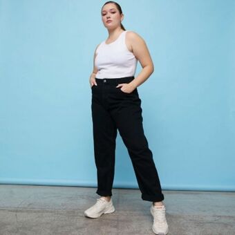 Falabella Jeans mom tiro alto mujer oferta