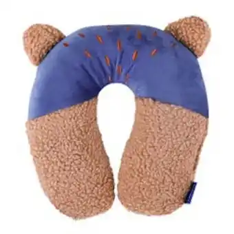 Cojín para cuello infanti oso azul