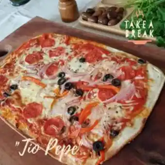 Unimarc Pizza artesanal tio pepe take a break 600 g oferta