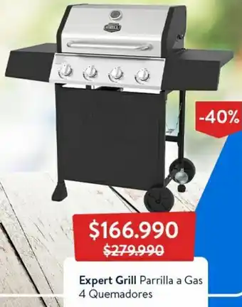 Lider Expert Grill Parrilla a Gas 4 Quemadores oferta