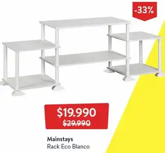Lider Mainstays Rack Eco Blanco oferta