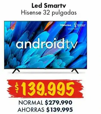 Super Bodega a Cuenta LED Smart TV Hisense 32" oferta