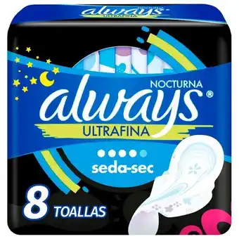 Santa Isabel Toallas higiénicas always seca noche ultrafina 8 un. oferta