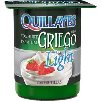 Yoghurt griego light frutilla quillayes 110 g